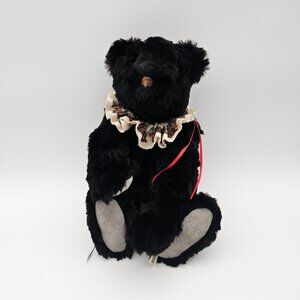 Deb's Bears Super Soft Fur Black 13" Jointed Bear